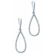 Open Tear Drop Diamond Earrings