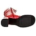 Funtasma by Pleaser Women's Halloween GOGO-305,Red/White Stretch Patent,6 M