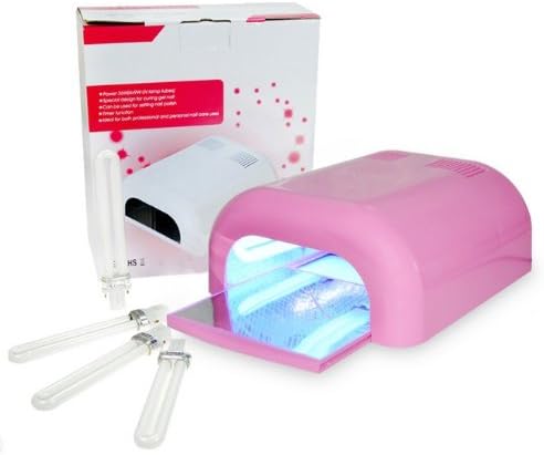36W UV Nail Lamp Acrylic Gel Salon CURING Light TIMER DRYER SPA Equipment PINK