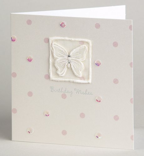 Embroidered Butterfly Card