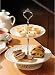 Kitchen & Housewares : LACE - Cream Ceramic 2 Tier Cake Stand