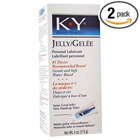 K-Y Personal Lubricant Jelly, 4-Ounce Tube (Pack of 2)