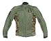 Power Trip US Army Ladies Tank Girl Motorcycle Jacket Moss Green/Sand Camo Small