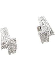 Women 14k White Gold 1.26ctw diamond Stud earring 35 LE110 Size 7.98