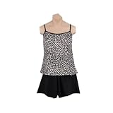 It Figures! Hip Hider Collection Tony Animal Print 2-Piece Skortini (Tank and Shorts)... by 