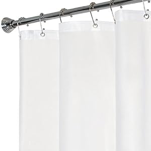Maytex No More Mildew Shower Curtain Liner, Clear