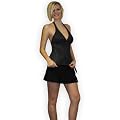 Push Up Tankini in schwarz mit Strandrock (746 shi 45510 )