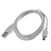GTMax White USB 2.0 A to Mini-USB B 5-Pin Cable for Canon PowerShot SD1200 IS / PowerShot SD970 IS / PowerShot SD960 IS / PowerShot SD780 IS / PowerShot D10 / PowerShot SX200 IS / PowerShot SX1 IS / HFS10 / HFS100 / HF20 / HF200 / HF11 / HF10 / HF100 / HG21 / HG20 / HV40 / HV30 / HG10 / FS22 / FS21 / FS200 / DC420, DC330 / ZR950 / EOS Digital Rebel XTi / PowerShot G10 / PowerShot G9 / PowerShot SX10 IS / PowerShot SX110 IS / PowerShot S5 IS / PowerShot SX100 IS / PowerShot SD990 IS