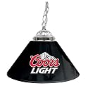 Trademark Coors Light 14 Inch Single Shade Bar Lamp, Black