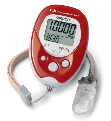 Omron Walking Style II Pedometer - Red
