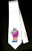 Party Decoration Necktie with rhinoceros, pink, glasses, standing, suit
