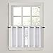 No. 918 Montego Grommet Textured Kitchen Curtain Tier Pair, 56