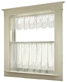 Heritage Lace Blossom 42-Inch Wide by 30-Inch Drop Tier, White