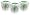 Lily of the Valley by Woods of Windsor 3 Fragranced Ceramic Candles