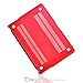 TopCase Rubberized Hard Case Cover for 11-Inch Macbook Air - Red