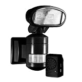 Nightwatcher NW300 Robotic Security Light with Wireless Alarm, Black