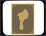 Decorated Mouse Pad with geographical, map, outline, geography, Benin, region, place, land