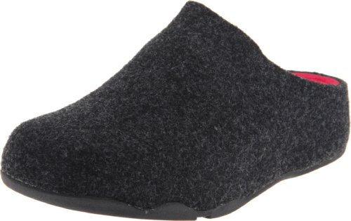  FitFlop Womens Shuv Clog, Anthracite, 8 M US