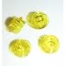 Lego Building Accessories 1 x 1 Transparent Yellow Round Brick Plate, Bulk - 100 Pieces per Package