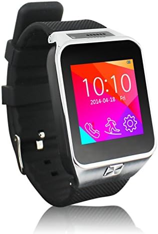 Palm Stream® S29 smart watch phone Bluetooth Android FM Radio GSM GPS New Wrist Blac Hot Sale Silver