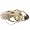 GUESS Women's Vino Sandal,Gold,9.5 M