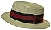 Jacobson Hat Company Men's 3.25 Inch Deluxe Barber Shop Quartet Skimmer Hat, Beige, One size