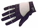 Savage Gravity BMx Mountain Bike Full Finger Gloves Grey Medium