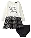 Calvin Klein Baby-Girls Infant White Ruffled Dress Cream