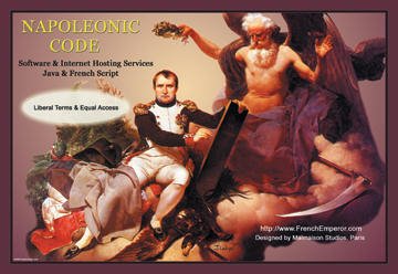 External hard drive:Napoleonic Code: Software & Internet Hosting Services 28x42 Giclee on Canvas