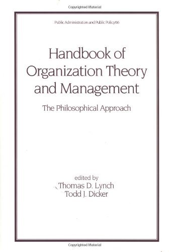 Handbook of Organization Theory and Management: The Philosophical Approach: 66