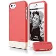 elago S5 Glide Case for iPhone 5 - Soft Feeling Italian Rose + Extra Bottom Clip + Front Protection Film + Back Protection Film included - Full Retail Packaging