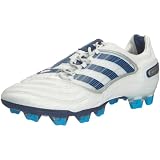 adidas Predator_X Fg Cl - Chaussures Football terrain dur Homme - Blanc/Bleu/Cyan