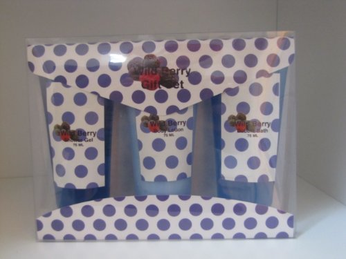 Wild Berry Bath Gift Set-Bubble Bath, Body Lotion and Shower Gel