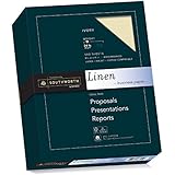 Southworth Fine Linen Paper, 25% Cotton, Size 24, Ivory, 500 Sheets (564C)