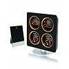 Technoline WS 6830 Wetterstation schwarz-silber, amber LED