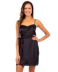 Sexy Cocktail Polyester/Satin Spaghetti Strap   Dress With a Sash  and Ruffles