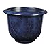 Novelty Round Moonstone Planter, 12-Inch, Blue