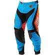 Troy Lee Designs SE Pro Corse Men's MX Motorcycle Pants w/ Free B&F Heart Sticker Bundle - Blue/Orange
