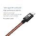 [Apple MFI Certified] 1byone Lightning to USB PU Leather Coated Cable 3.3ft (1M) for iPhone 6s 6 Plus 5s 5c 5, iPad mini, iPad Air, iPad Pro, iPod touch 6th Gen / nano 7th Gen, Brown Leather