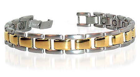 New Mens Titanium Magnetic Golf Link Bracelet 8.5 inch