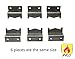 VICOOL pn5050 Stainless Steel Heat Plate Hanger Brackets Replacement for Char Griller Models 3001, 4000, 5050, 5252, Char-Griller 5050 PN (Set of 6)