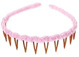 preppy headbands-L. Erickson USA Zig Zag Headband - Silk Dupioni Preppy Pink