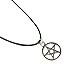 Doinshop New Nice Cute Lovely Star of David Pendant Necklace Choker Chains Charm Black Leather Cord