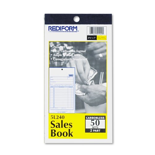 Rediform Sales Order Book, Carbonless, 2 Part, 3.625 x 6.375