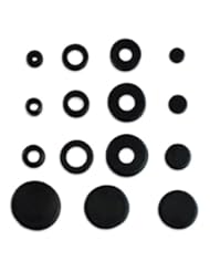 Home Improvement: 125pc Rubber Grommet & Plug Assortment - Includes Solid Plugs - Automotive, Airplane, Marine Applications - GS Tool