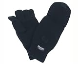 Produkt-Bild: 2+1 Strick-Handschuhe + F&auml;ustling schwarz S-XL