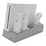 Nintendo Wii - Docking Station [silver] incl. 2 Battery Packs [white] - Ladestation