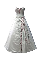 Sweetheart Satin Lace Belted Elasticized   Waistline Wedding Dress 