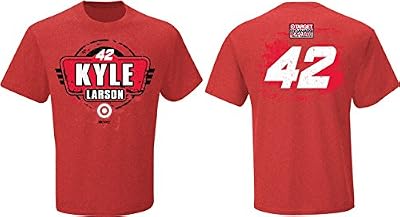 Kyle Larson NASCAR #42 Target Fan Up T-Shirt-Red
