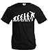 T-Shirt The Evolution of skate-S-black-white